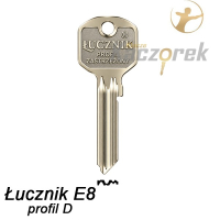 Mieszkaniowy 022 - klucz surowy - Łucznik E8 - profil D